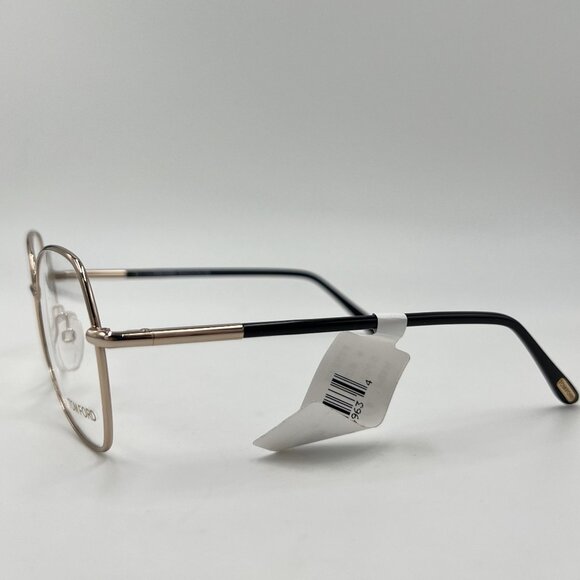 TOM FORD TF5248 028 Gold Black Butterfly Shape Demo Lens Eyeglasses - Picture 3 of 8